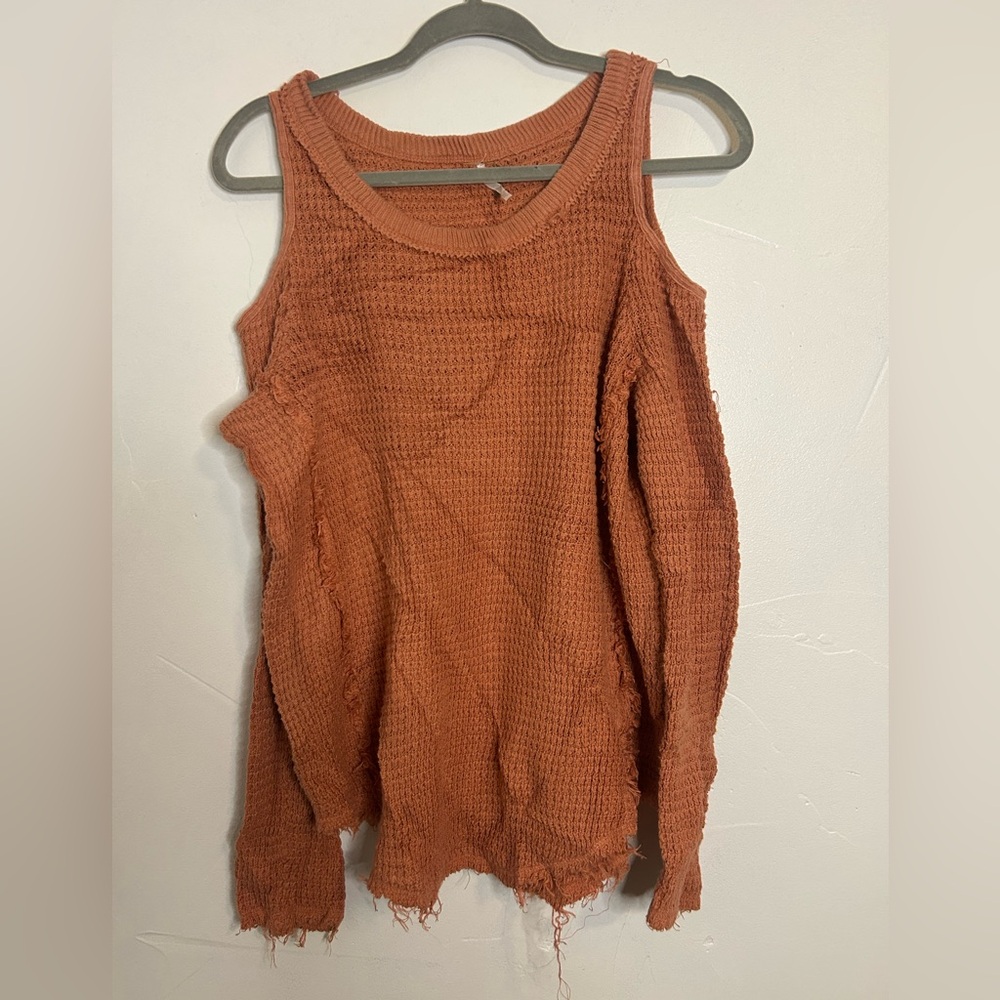 Free people sunrise sunset cold shoulder sweater